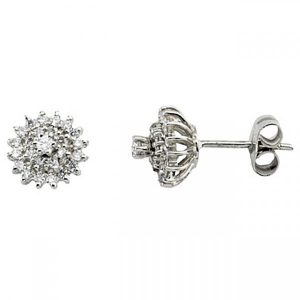 Rosette earrings