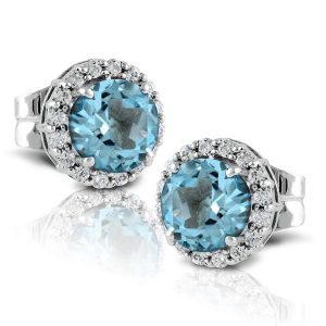 Blue Topaz Earrings