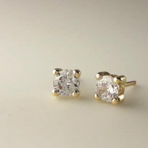 Girl Gold and Zircons Earrings