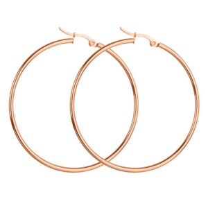 rose gold hoop earrings