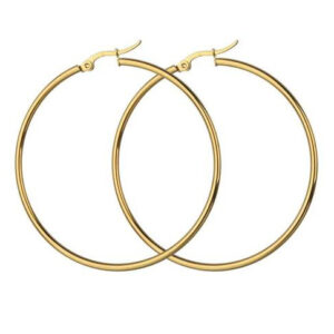 gold hoop earrings