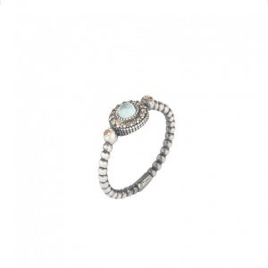 Anillo SUNFIELD de plata, citrino y circonitas