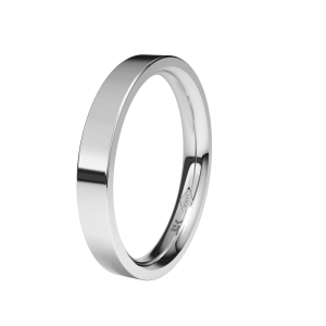 Platinum wedding ring flat