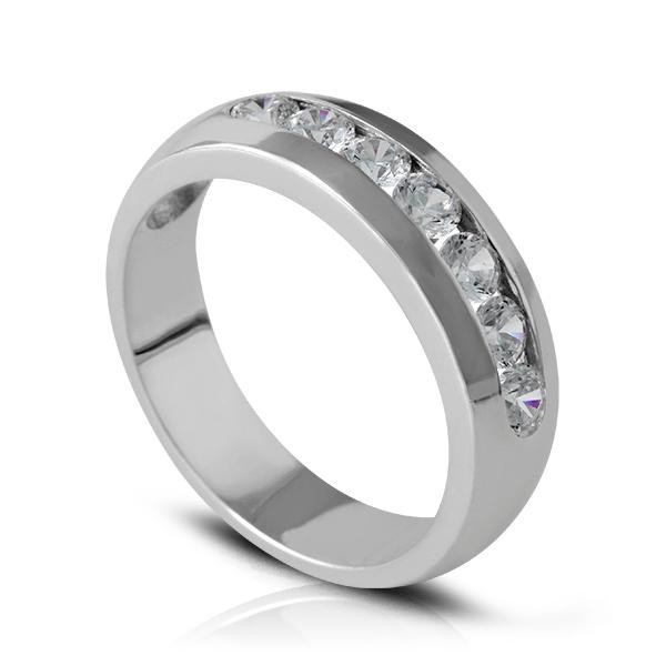 Anillo de compromiso 8 Diamantes media alianza Anillo de compromiso 8 Diamantes media alianza