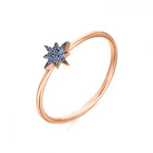 Pole Star Choker in Rose Gold and Topaz