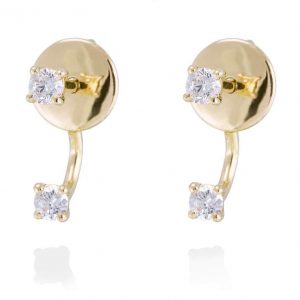 TUyYO Diamond Earrings in Gold