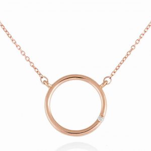 Yellow Gold and Diamond Circle Choker