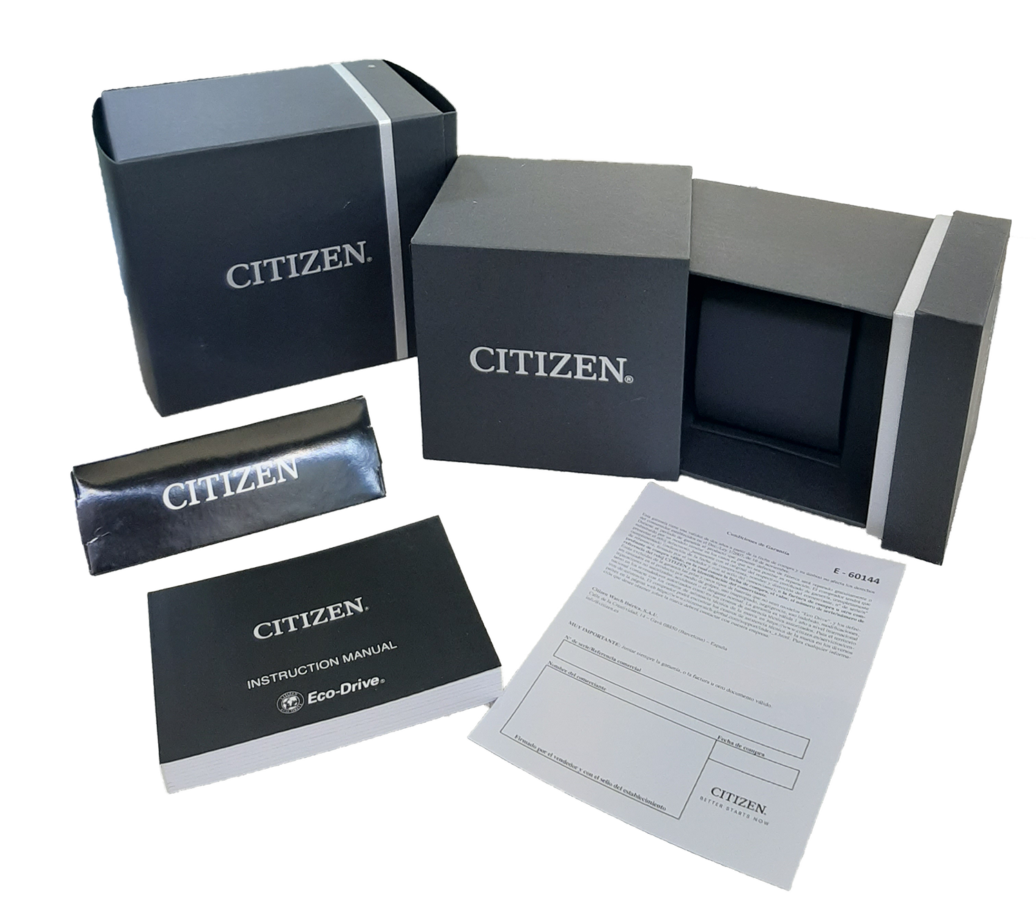 estuche citizen estuche y garantía citizen