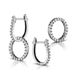 diamond creole earrings