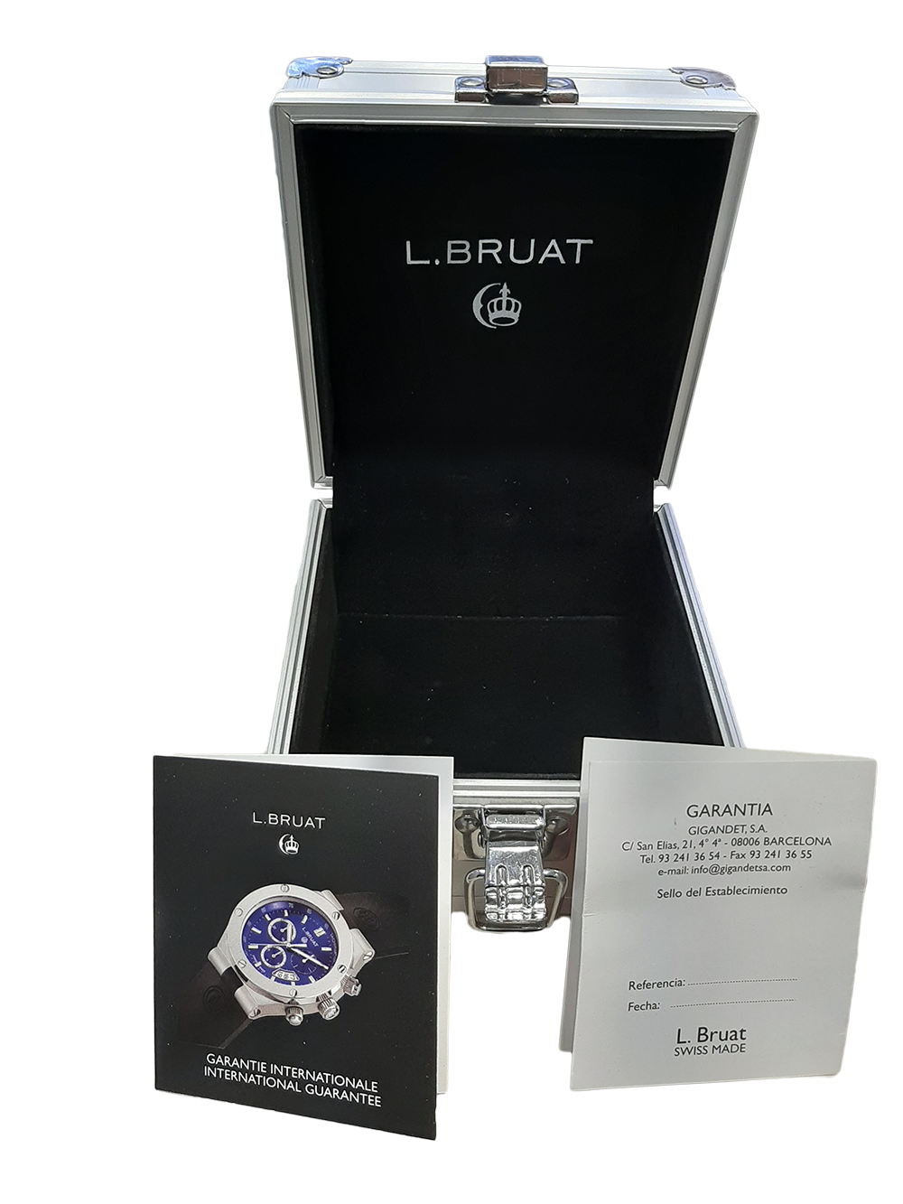 l.bruat estuche y garantía citizen