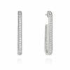 Pendientes en plata y circonitas