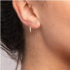 Piercing aguja en oro y diamantes