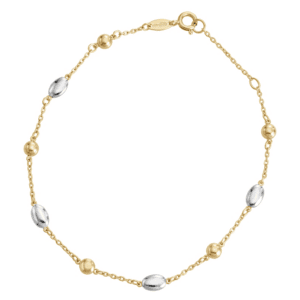 Gold and silver bracelet, artisanal jewelry in Murcia, Salvador Muñoz Jewelry.