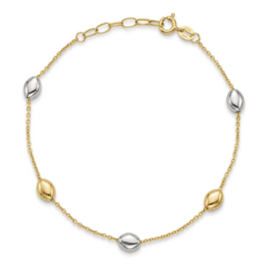 High quality gold and silver bracelet, elegant and exclusive design in Murcia.