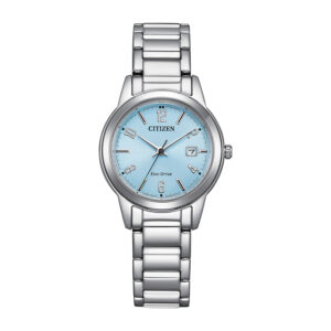Reloj Citizen Eco-Drive Lady FE1241-71L en acero inoxidable.